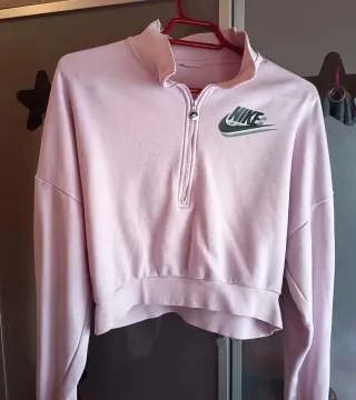 Sudadera Nike corta rosa