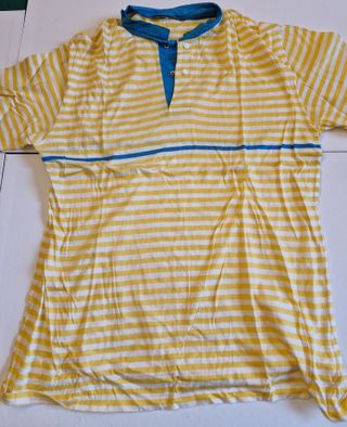 Maglietta Ermenegildo Zegna a righe gialle e blu