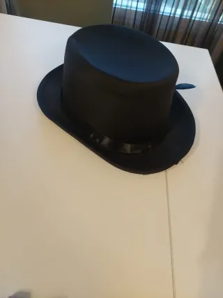 Chistera negra para disfraz