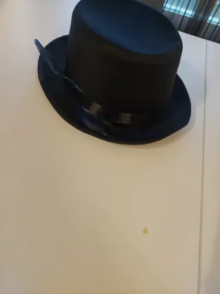 Chistera negra para disfraz