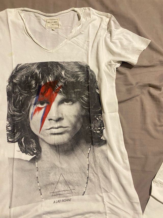 Camiseta Jim Morrison LIFE IS A JOKE Talla L