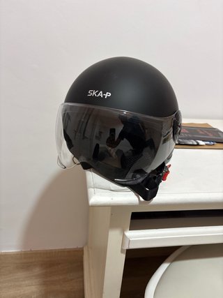 Casco Jet Moto SKA-P Negro