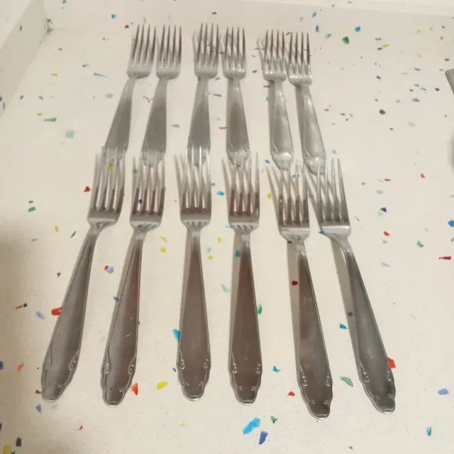 Lote 24 cubiertos acero inoxidable