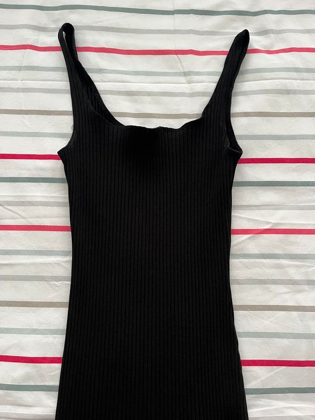 Vestido midi H&M negro