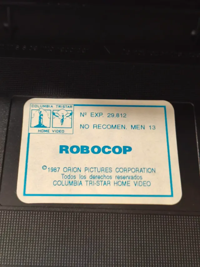 Robocop 1 En VHS 2ªEdicion en caja pequeña