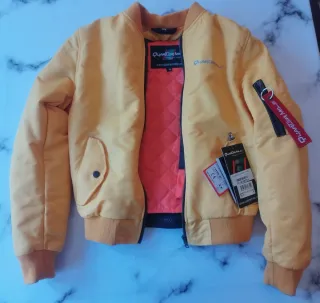 Cazadora Bomber Quarter Mile Amarilla Talla M