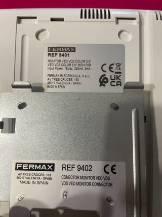 Fermax VEO VDS COLOR 9401 con Placa 9402 