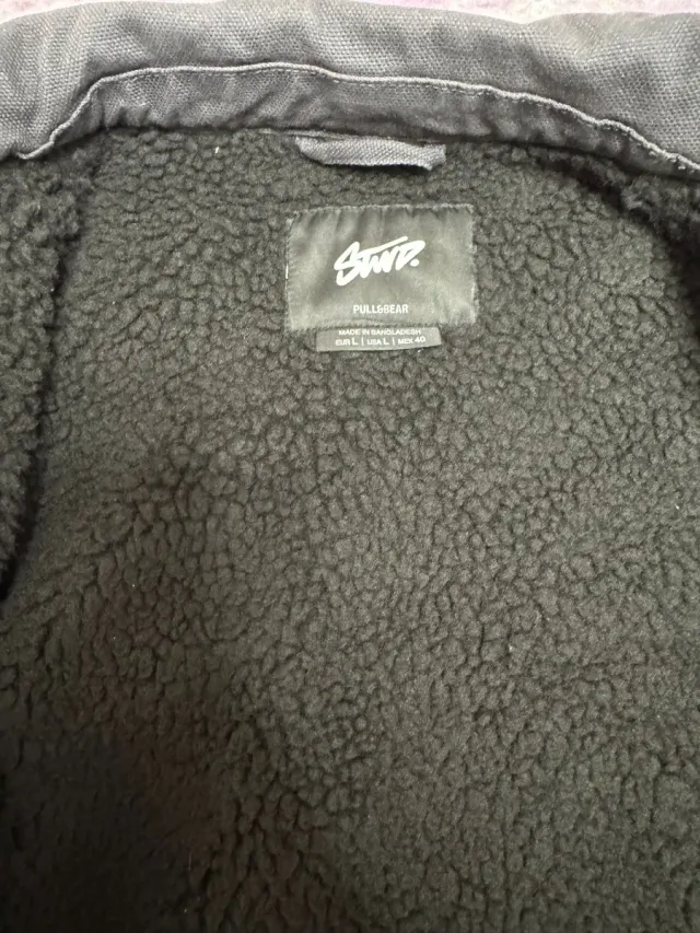 Cazadora STWD Pull&Bear Negra Talla L