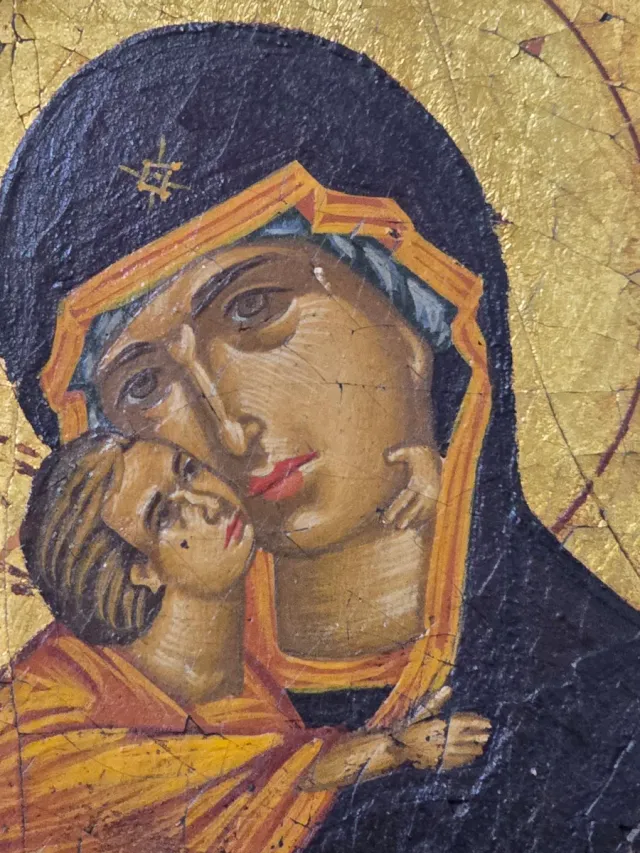 Icono religioso bizantino "Vladímir"