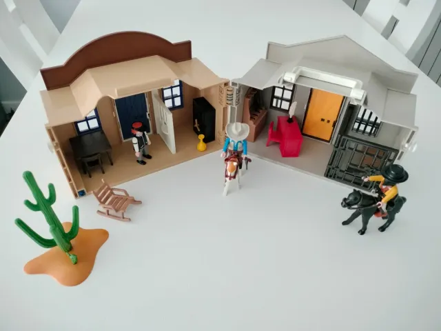 Playmobil Maletín Oeste Sheriff y Banco