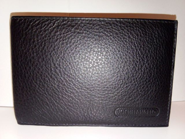 Portafoglio pelle nero Michelangelo