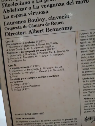 Vinilo Henry Purcell Georg Philipp Telemann