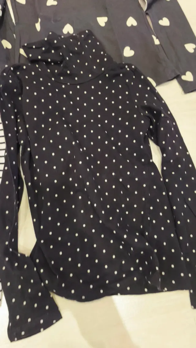 Lote 4 Camisetas Niña Manga Larga