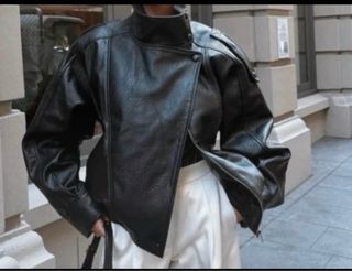 Cazadora efecto piel Zara T/ L