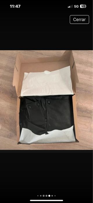 Cazadora efecto piel Zara T/ L