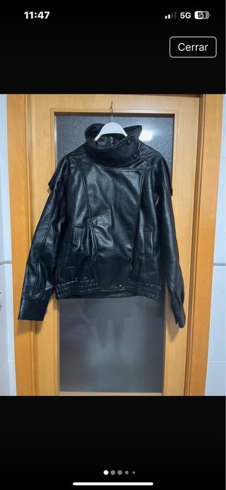 Cazadora efecto piel Zara T/ L