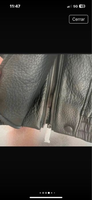 Cazadora efecto piel Zara T/ L