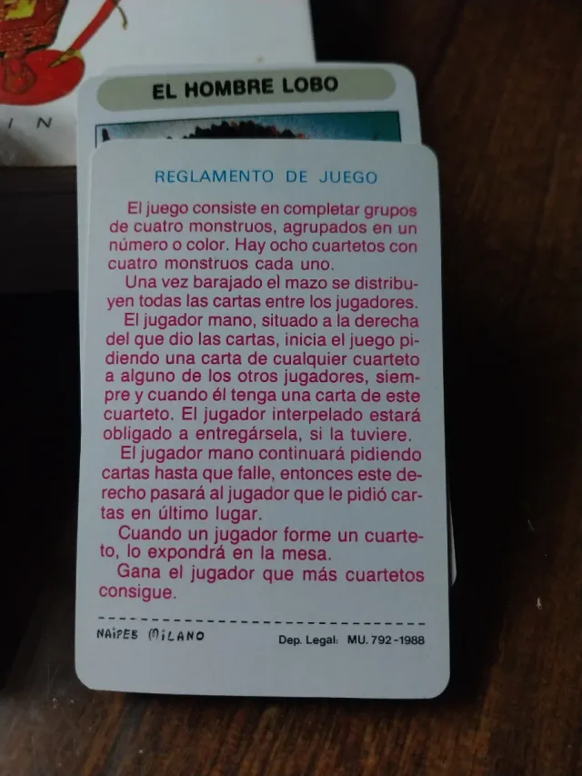 Naipes Milano Super Monstruos Juego Infantil