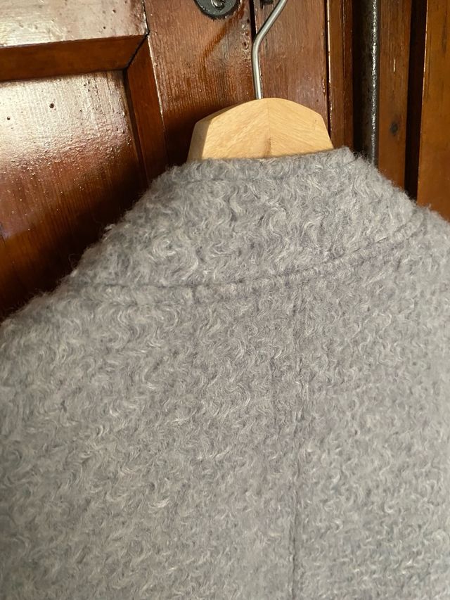 Abrigo Zara Oversize Gris Talla M