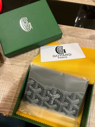 Tarjetero Goyard Gris Multicolor