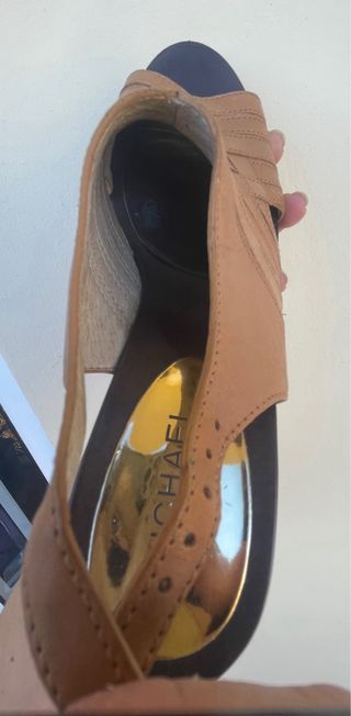 Sandalias/Zuecos de piel y madera MICHAEL KORS