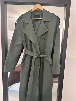 Trench verde Pull&Bear