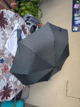 Paraguas Vogue Mini Negro y Gris