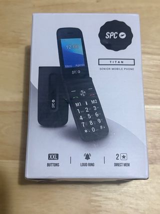 SPC Titan Teléfono Móvil Tapa Mayores Negro