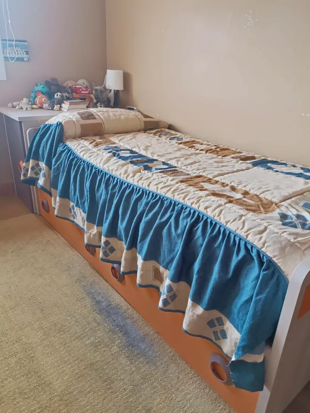 Colcha/Edredón Reig Marti Beige y Azul