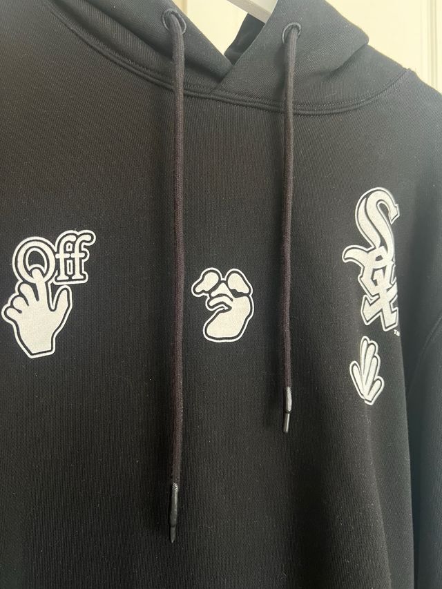 Felpa nera Off-White x Chicago White Sox