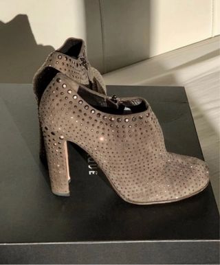 Stivaletti Prada Beige/Oro Tg 39