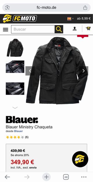 Chaqueta Blauer HT Ministry Talla M