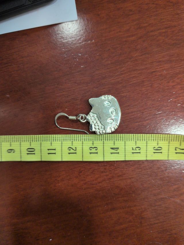 Pendientes Hello Kitty Plata Lisos