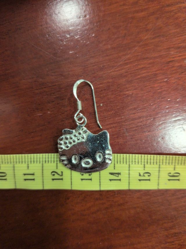 Pendientes Hello Kitty Plata Lisos