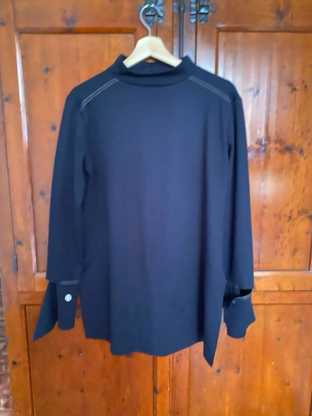 Camiseta Zara algodón cuello alto M