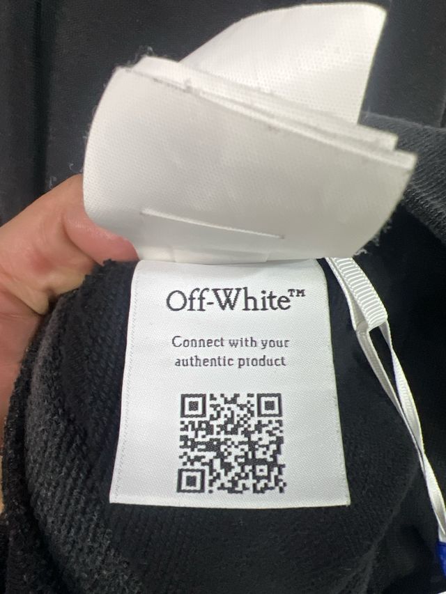 Sudadera Off-White Negra Talla XL