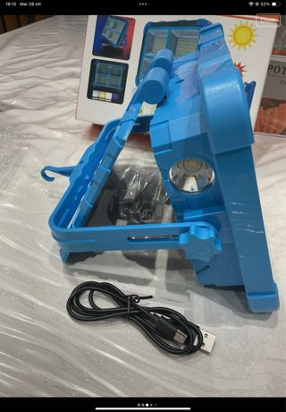 Lampada Solare LED USB Doppio Pannello