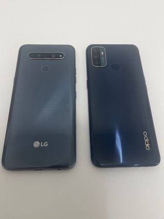 Lotto di 2 telefoni LG Velvet e OPPO A53