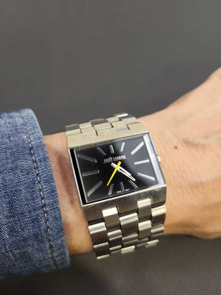 Reloj Nixon The Ticket Negro y Plateado