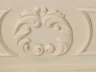 Piecero cama antiguo blanco