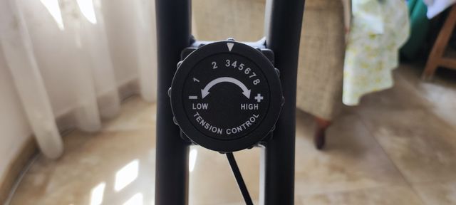 Bicicleta Estática plegable Negra y Naranja