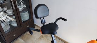 Bicicleta Estática plegable Negra y Naranja