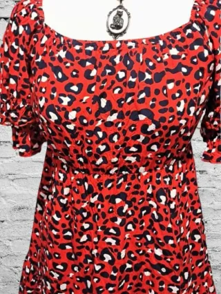 Vestido Estilo 50s Leopardo