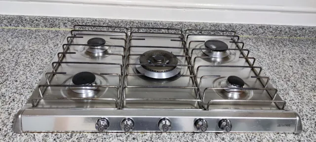 Placa de Gas Smeg 5 Quemadores