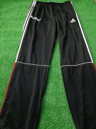 Pantalon Adidas Color Negro, Rojo y Blanco Talla M