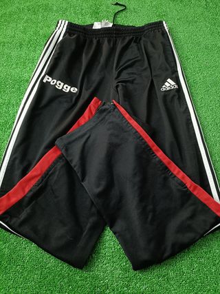 Pantalon Adidas Color Negro, Rojo y Blanco Talla M