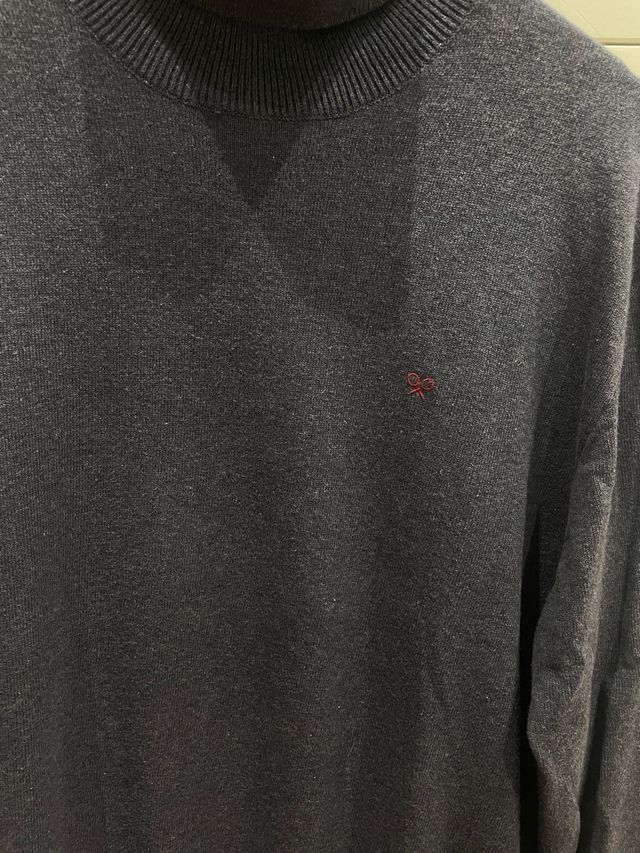 Jersey Silbon cuello alto azul