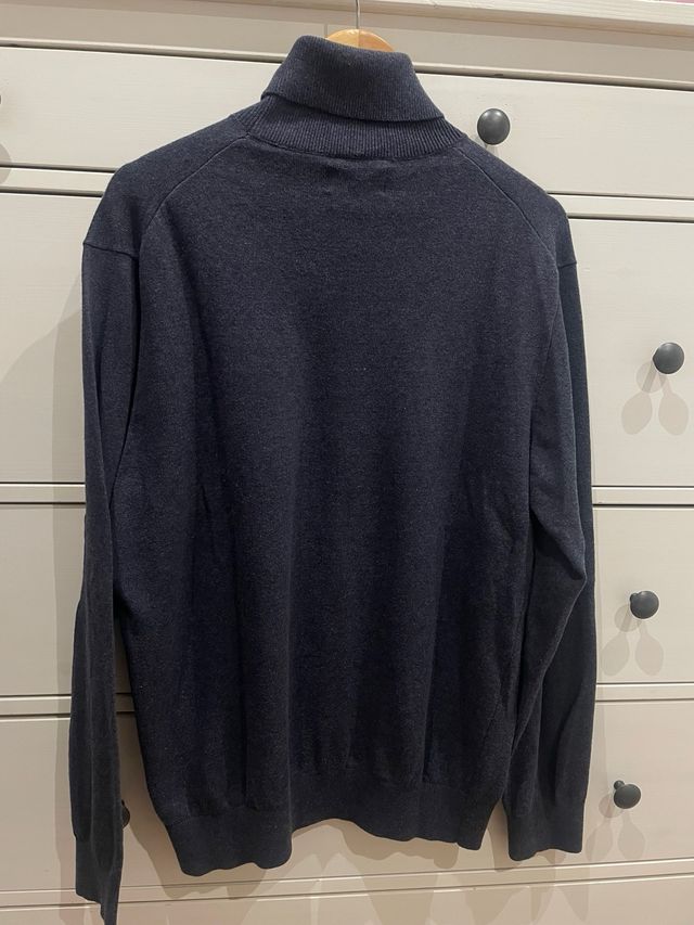 Jersey Silbon cuello alto azul