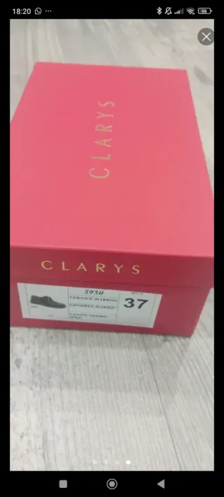 Zapatos Clarys Niña Talla 37 Nuevos