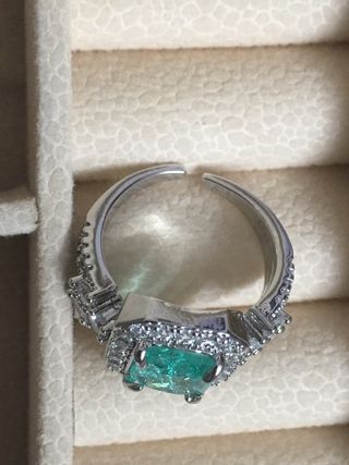 Anillo Plata con Piedra Turquesa